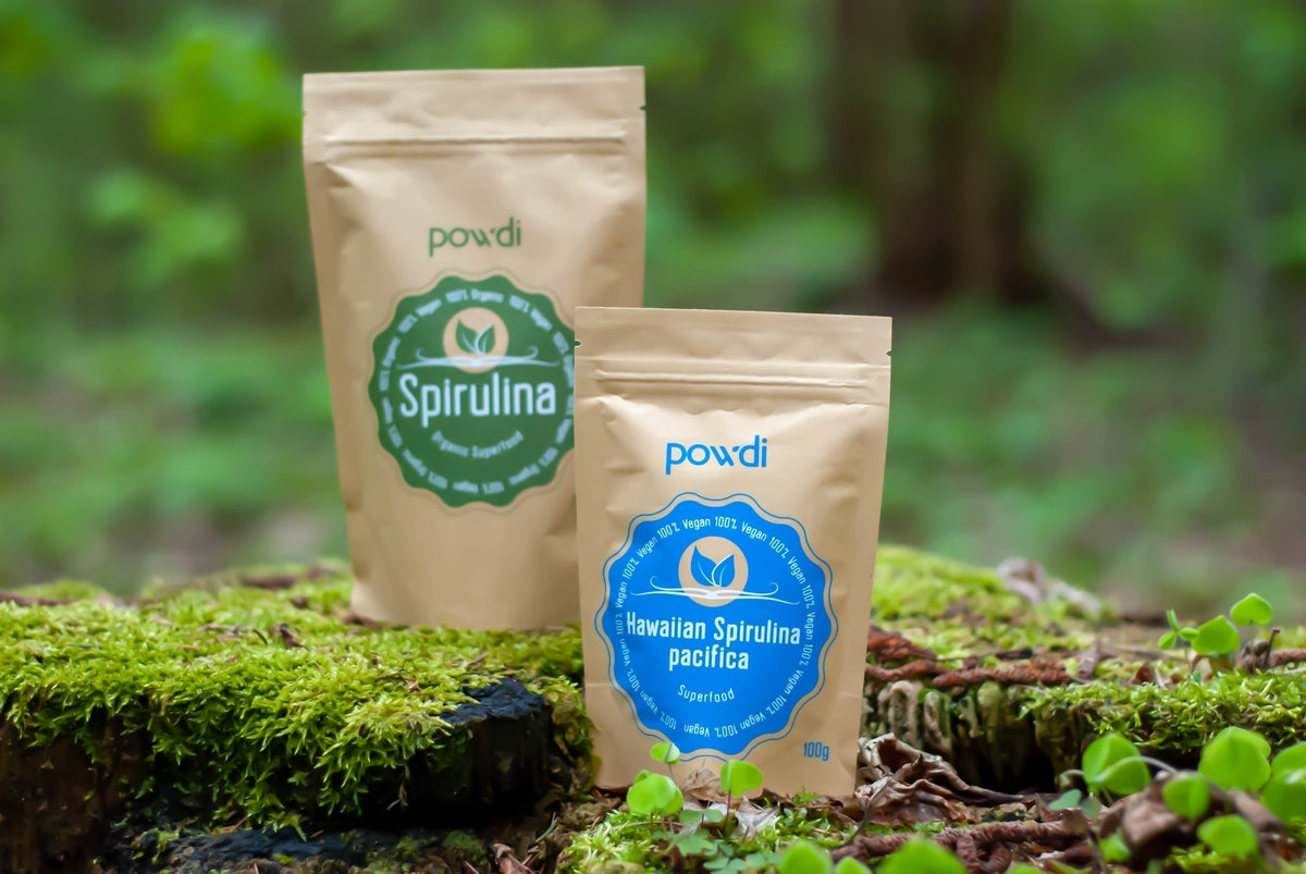 Spirulina tabletės ir milteliai kasdieniam vartojimui