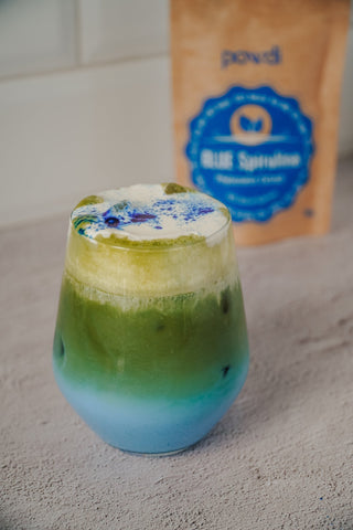 Matcha su spirulina - antioksidantų, vitaminų ir baltymų šaltinis