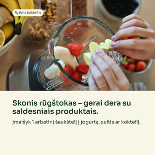 Kokteilio ruošimas su acerolos milteliais