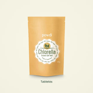 POWDI ekologiškos chlorellos tabletės, 200 g pakuotė