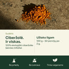 Ciberžolės milteliai ant akmens – sudėtis: 100% ekologiški ciberžolės šaknies milteliai