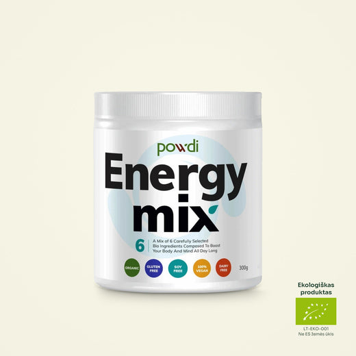 Energy Mix: kakava su guarana, ekologiškas