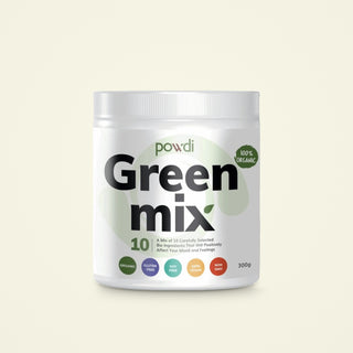 Green MIX kokteilio milteliai POWDI, 300 g indelis