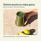 Green MIX gėrimas stiklinėje su laimu ir bananu