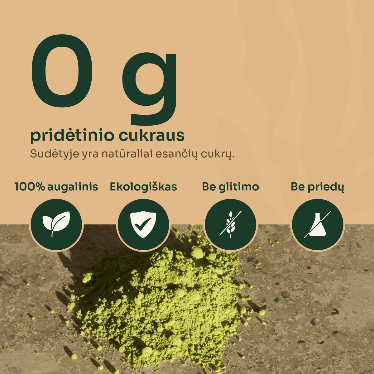 Green MIX be pridėtinio cukraus – ekologiškas, augalinis, be glitimo ir priedų