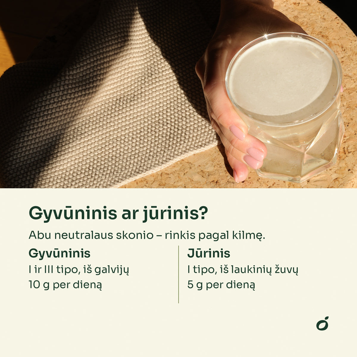Gyvūninis ar jūrinis kolagenas – kuo jie skiriasi