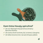 Havajų spirulinos tabletės dubenėlyje – kam tinka