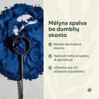 Mėlynosios spirulinos milteliai su šaukšteliu – mėlyna spalva be dumblių skonio