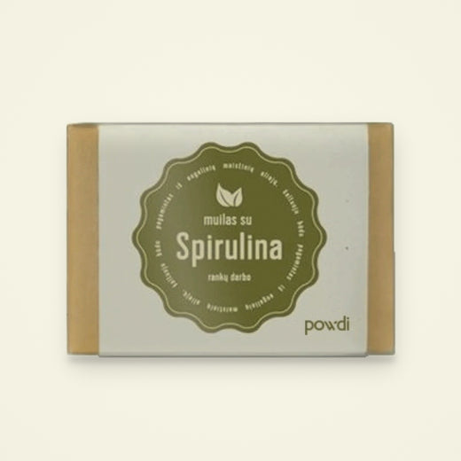 Rankų darbo muilas su spirulina