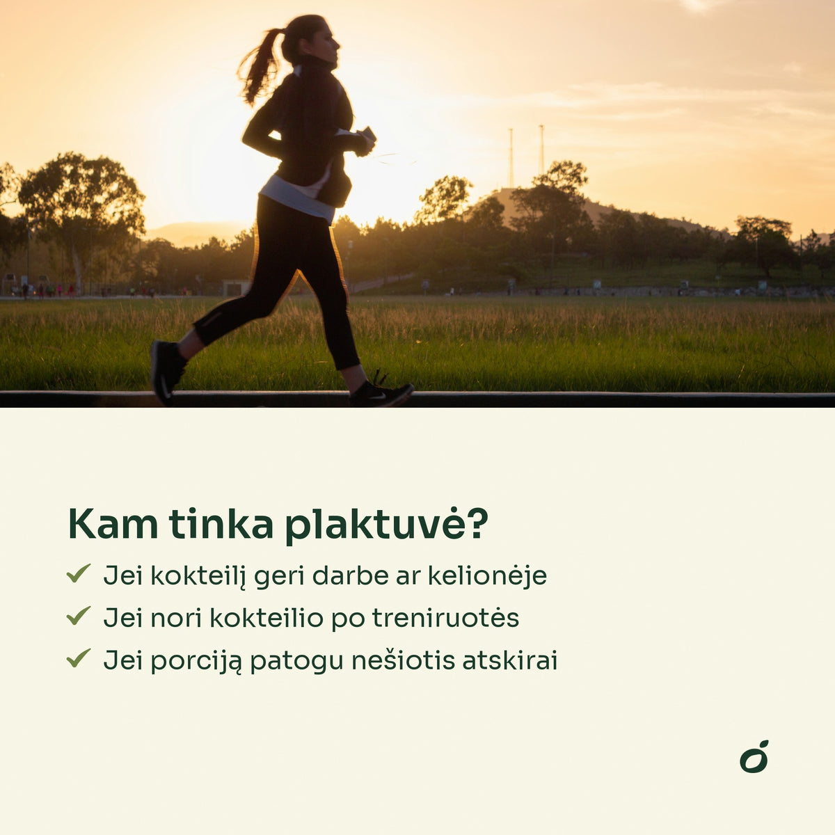Bėgimas saulėlydžio metu – kam tinka plaktuvė