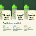 Green MIX, Energy MIX ir Immunity MIX su plaktuve – pasirink savo mišinį ryte, dieną ar vakare