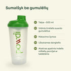 Powdi plaktuvė, 500 ml – tinklelis, matavimo žymos ir apatinis indelis