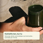 Žalias kokteilis rankoje – sumaišomas per minutę