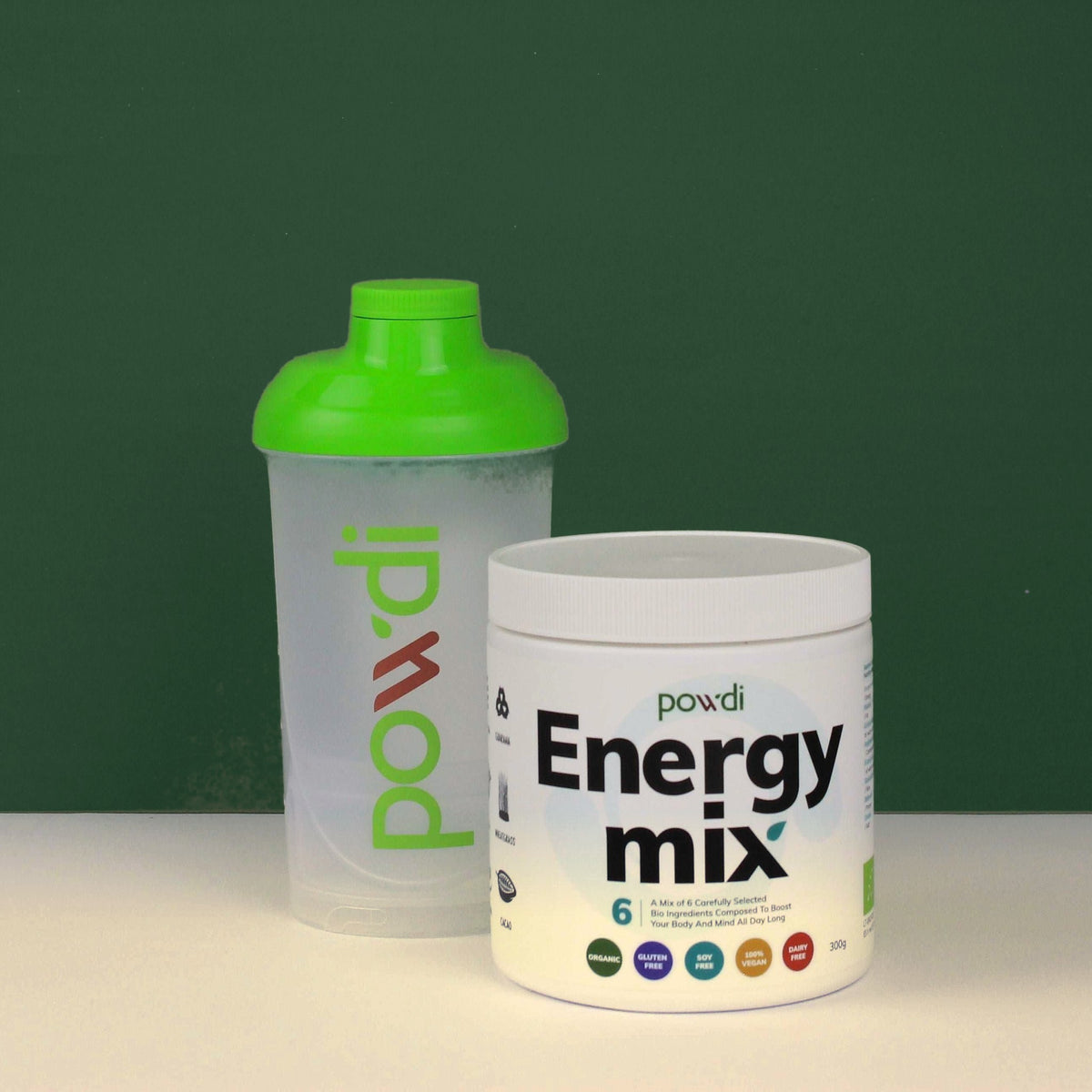 Energy MIX mišinys su Powdi plaktuve