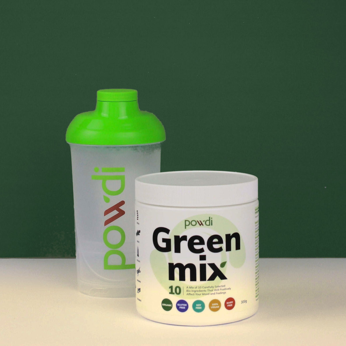 Green MIX mišinys su Powdi plaktuve