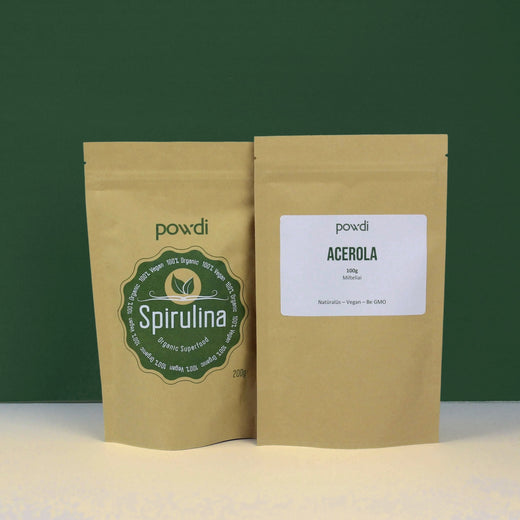 Geležies ir vitamino C duetas: spirulina, acerola