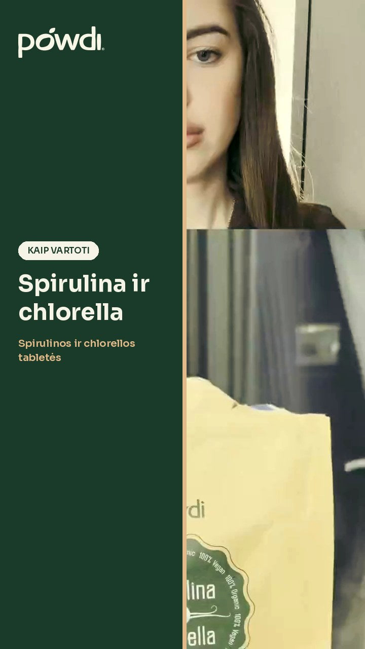 Spirulinos ir chlorellos tabletės